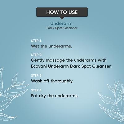 ECOVANI Underarm Dark Spot CLEANSER 50 gm - Creams/Oils/Lotions