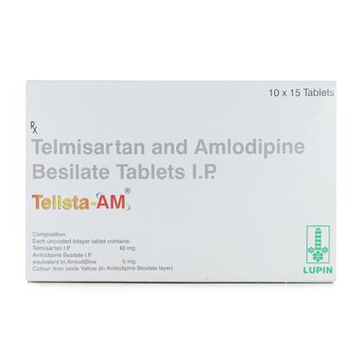 Telista AM 40mg Tablet 15'S - Hypertension-Ang