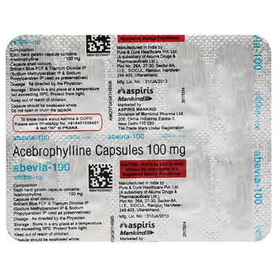 ABEVIA 100 Capsule 10's - Asthma/COPD-Ast