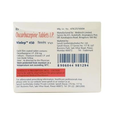 Vinlep 450mg Tablet 10'S - Epilepsy/Convulsion-Ant
