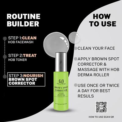 House of Beauty Brown Spot Corrector For Uneven Skin, Melasma, Acne with Salicylic, Niacin 15ml - Bb & Cc Creams