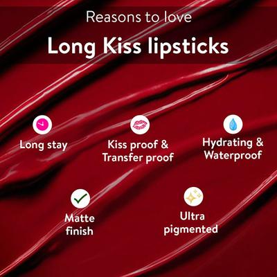 Belora Paris Long Kiss - Fierce Red Kiss 2.2 ml - Lip Crayons