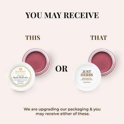 Just Herbs Nourishing Lip and Cheek Tint with Javitri + Jojoba Oil 03 Pale Pink 4gm - Lip Stains & Tints