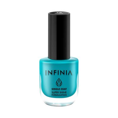 Infinia Blue Single Coat Nail Polish Caribbean 075 12 ml - Nail Polish