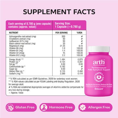 Arth Perimenopause Multi-Symptom Support Veg Capsules 30's - Nutritional Supplements