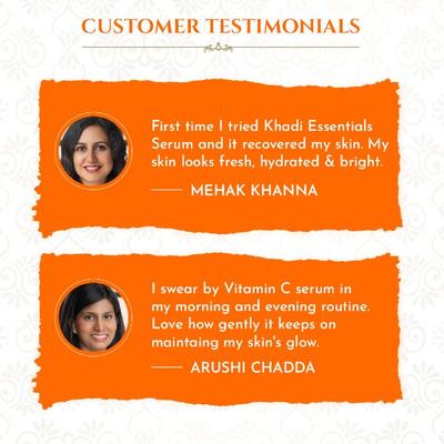 Khadi Essentials Vitamin C Brightening Oil Free Face Serum 30 ml - Face Serum