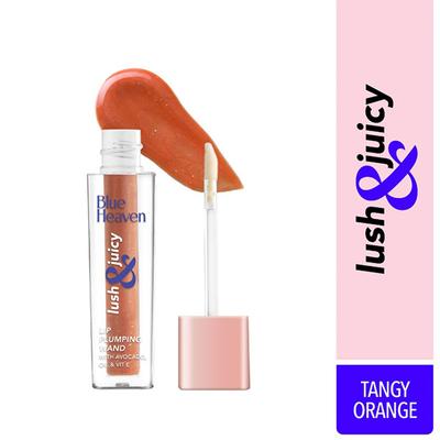 Blue Heaven Lush & Juicy Lip Wand Gloss, Tangy Orange 4.5 ml - Lipstick Primers & Plumpers