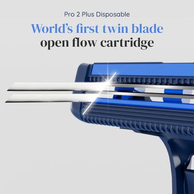 LetsShave Pro 2 Plus Disposable Razor (Pack of 15) + Twin Blade Disposable Razor (Pack of 3) - Hair Removal Accessories