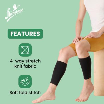 Flamingo Calf Support Black (OC2039) (S) 1's - Knee/Ankle/Leg/Foot Supports