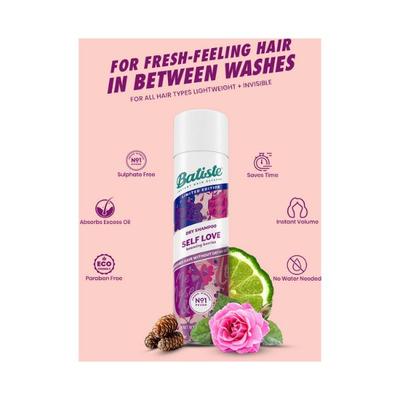 Batiste Dry Shampoo SELF LOVE UK 200 ml - Dry Shampoos & Conditioners