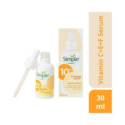 Simple Booster Serum 10% Vitamin C+E+F For Youthful Glowing Skin 30 ml - Face Mists