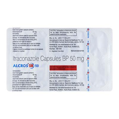 ALCROS SB 50 Capsule 10's - Fungal Infections-Anf