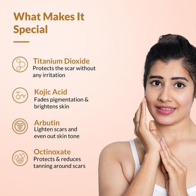 Fixderma Skarfix Plus 4% Kojic Acid Brightening Face Serum Fades Dark Spots & Hyperpigmentation 30 g - Face Serum