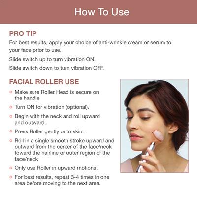 Flawless Finishing Touch Contour Facial Roller & Massager - Hair Removal Accessories