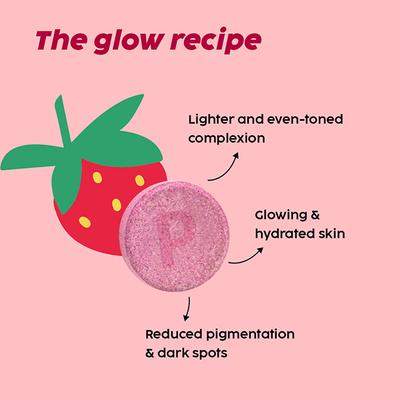 Plix The Plant Fix Glutathione Skin Glow Effervescent Tablet 500Mg 2's - Hair & Skin