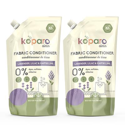 Koparo Clean Fabric Conditioner Refill Pack (Pack of 2 x 750 ml) - Lavender, Lilac & Bergamot - Others