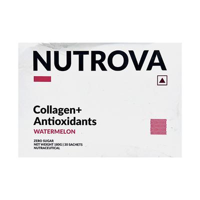 NUTROVA COLLAGEN + ANTIOXIDANTS WATERMELON Sachet 30's - Supplements-Vam