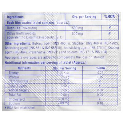 Oxerute CD Tablet 10'S - Varicose Veins-Phl