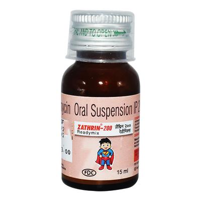 ZATHRIN 200 Readymix Oral Suspension 15ml - Bacterial Infections-Mac