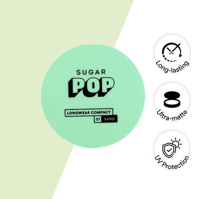 SUGAR POP Longwear Compact - 01 Sand 9 gm - Compact Powder