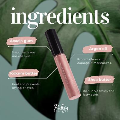Ruby's Organics Quick - Set Liquid Eyeshadow - Red Metal 6.5 ml - Eyeshadow, Bases & Primers