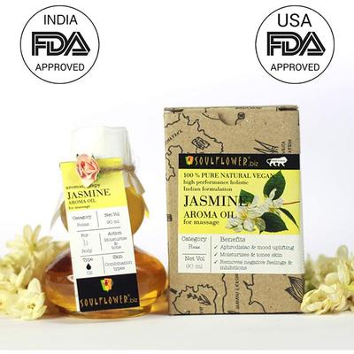 Soulflower Jasmine Aroma Massage Oil 90 ml - Massage Oils