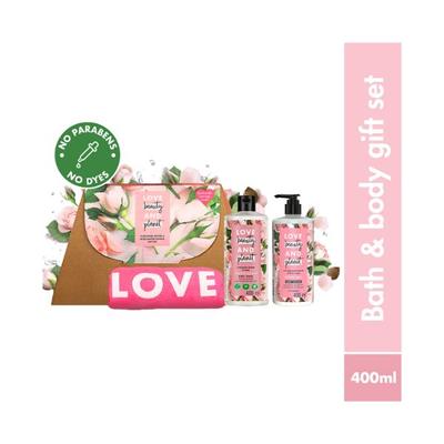 Love Beauty And Planet Murumuru Butter & Rose Body Wash, Body Lotion & Tote Bag 400 ml - Lotions & Creams