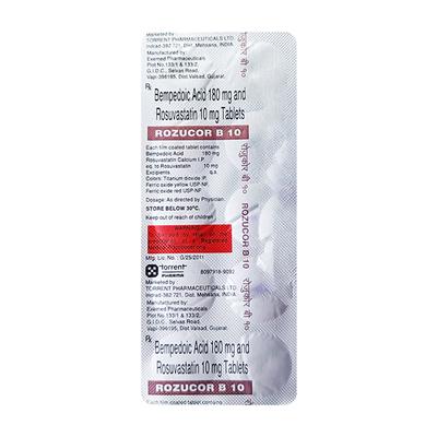 ROZUCOR B 10 Tablet 10's - High Cholesterol-Dys