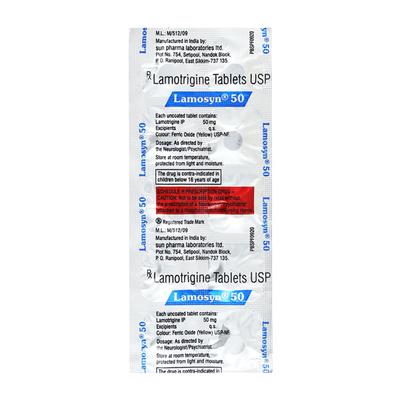 Lamosyn 50mg Tablet 10'S - Epilepsy/Convulsion-Ant