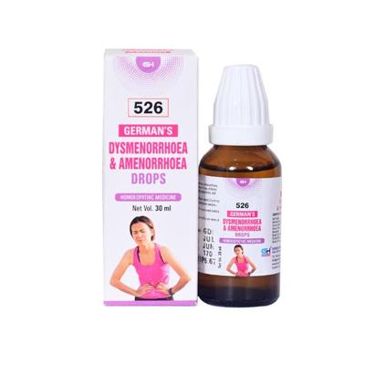 German's 526 Dysmenorrhoea & Amenorrhoea Drops 30 ml - Homeopathic Drops