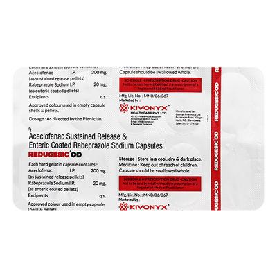 REDUGESIC OD Capsule 10's - Pain relief-Nsa