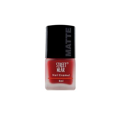 Streetwear Nail Enamel (Matte) - Just Red 8 Ml - Nail Polish
