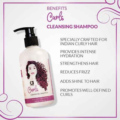 Anveya Curls Shampoo & Conditioner Combo 500 ml - Shampoos