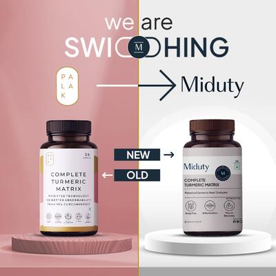 Miduty Complete Turmeric Matrix Capsule 30's - Vital Health