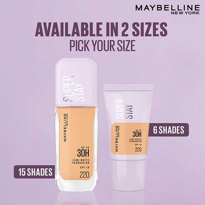 Maybelline New York Super Stay Lumi Matte Liquid Foundation, 30HR Long Lasting, 120 18 ml - Foundation