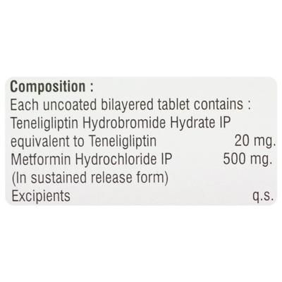 TENEVAG M 500 Tablet 10's - Diabetes-Ant