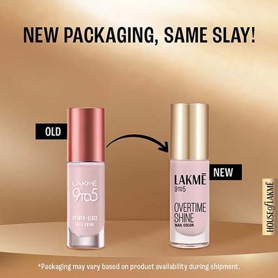 Lakme 9To5 P+G Nail Blush Pink 6 ml - Nail Polish