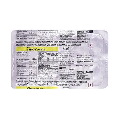 SHELCAL JOINTS NEW Tablet 10's - Supplements-Cal