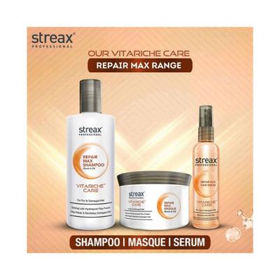 Streax Professional Vitariche Care Repair Max Shampoo 300 ml - Shampoos