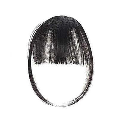 Bronson Professional Hair Extensions Clip-in Bangs Fringe Natural Black No 3 1's - Hair Clips/Bands