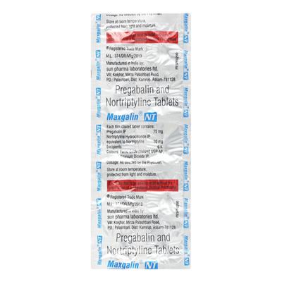 MAXGALIN NT Tablet 10's - Neuropathic Pain-Dru