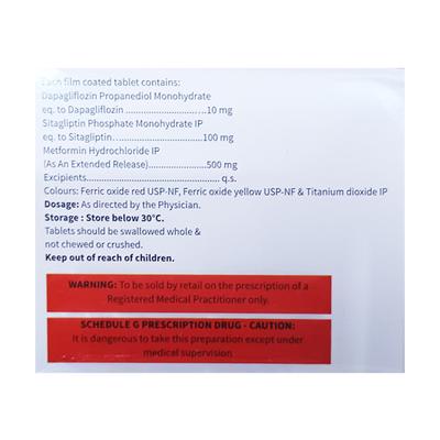DAPAHENZ SM 500 Tablet 10's - Diabetes-Ant