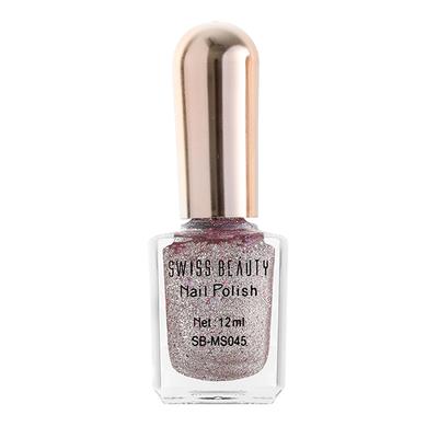 Swiss Beauty Glitter Nail Polish - (Shade-12) 12 ml - Nail Polish