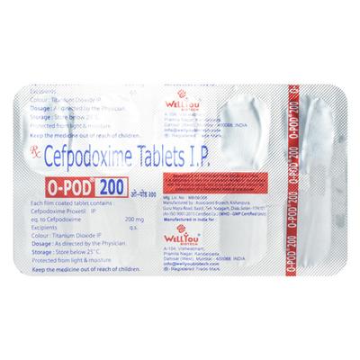OPOD 200 Tablet 10's - Bacterial Infections-Qui