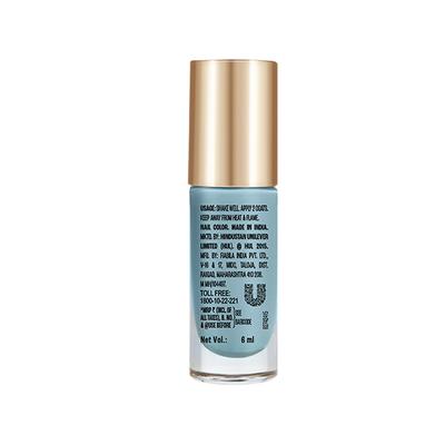 Lakme 9 To 5 Primer + Gloss Nail Color Blue Scape 6 Ml - Nail Polish