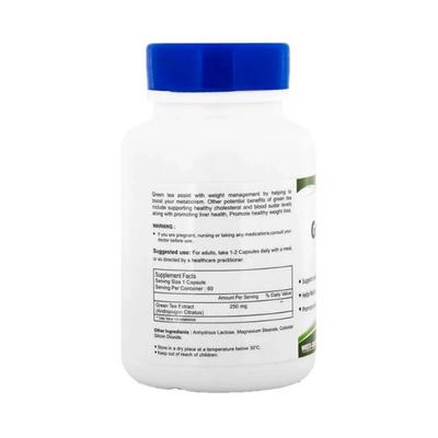 Healthvit Green Tea-Capsules 60's - Herbal Dietary Supplement