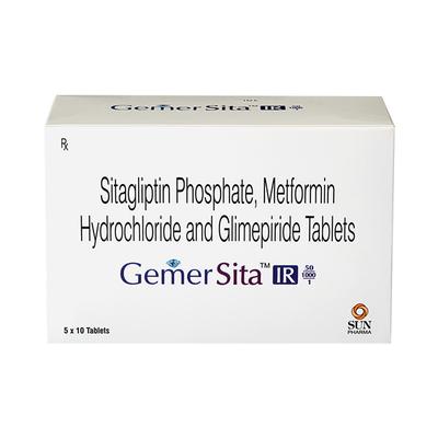 GEMER SITA IR 50/1000/1 Tablet 10's - Diabetes-Ant