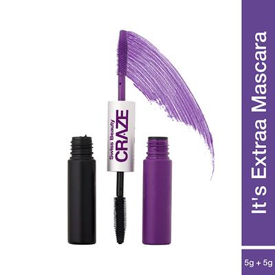 Swiss Beauty Craze It's Extraa Dual Mascara-Feeling Purple 5 g - Mascaras