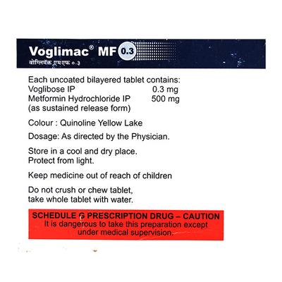 Voglimac MF 0.3mg Tablet 10'S - Diabetes-Ant