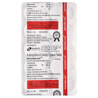 MUCOMIX ACE Tablet 10's - Asthma/COPD-Ast